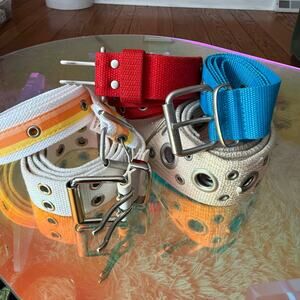 Y2K woven rivet studded belt bundle